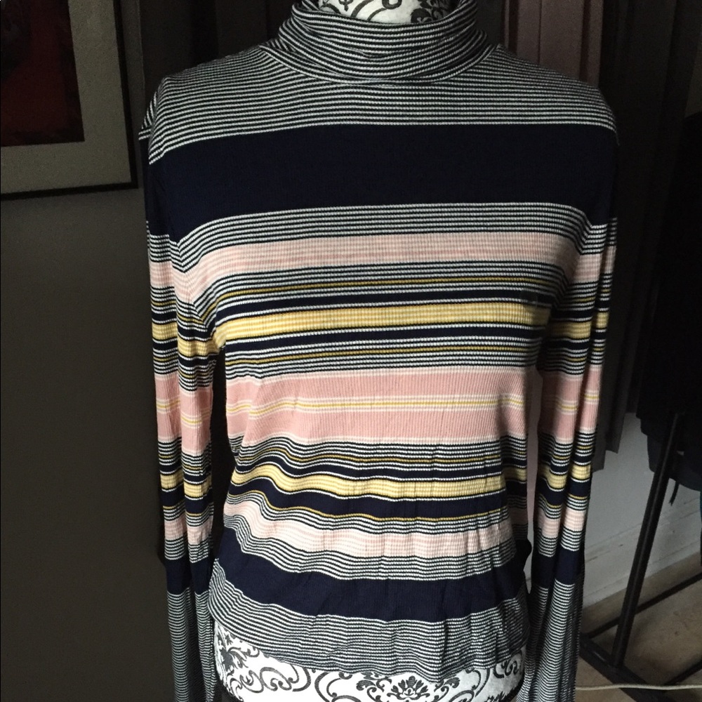 Prince & Fox Striped turtleneck